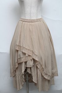 axes femme / シフォンプリーツスカート  オフ S-25-07-05-056-AX-SK-AS-ZS