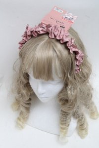 m petit by misako / AMギャザーカチューシャ  ピンク S-25-07-05-009-LO-AC-AS-ZS