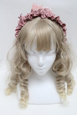 画像2: m petit by misako / AMギャザーカチューシャ  ピンク S-25-07-05-009-LO-AC-AS-ZS