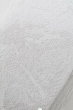 画像2: m petit by misako / AMOVKTPレースリボンオーバーニー  白 S-25-07-05-001-LO-ZA-AS-ZS