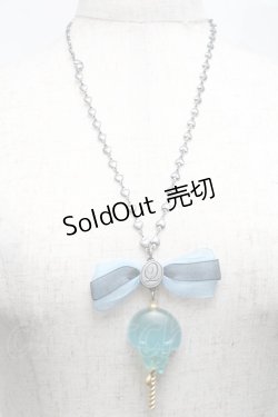 画像1: Q-pot. / イデア・シュラウドグミキャンディネックレス【ツイステッドワンダーランド】  ブルー S-25-07-05-013-QP-AC-AS-ZS