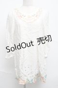 Franche Lippee / 刺繍チュニック  オフ S-25-07-05-016-LO-TO-HR-ZS
