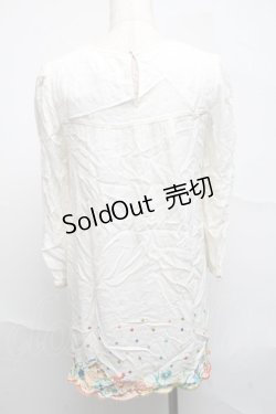画像2: Franche Lippee / 刺繍チュニック  オフ S-25-07-05-016-LO-TO-HR-ZS