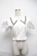 Audrey / レース襟ブラウス風トップス  白 S-25-07-05-018-LO-TO-HR-ZS