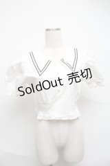Audrey / レース襟ブラウス風トップス  白 S-25-07-05-018-LO-TO-HR-ZS