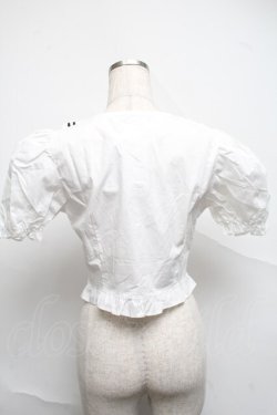 画像2: Audrey / レース襟ブラウス風トップス  白 S-25-07-05-018-LO-TO-HR-ZS