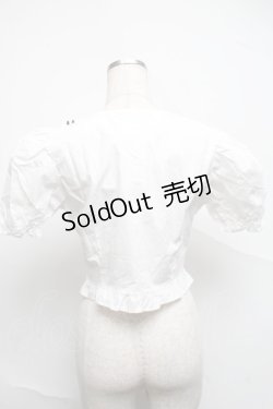 画像2: Audrey / レース襟ブラウス風トップス  白 S-25-07-05-018-LO-TO-HR-ZS