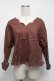 画像1: Franche Lippee / 袖リボントップス  ブラウン S-25-07-05-023-LO-TO-HR-ZS (1)
