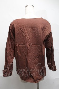 画像2: Franche Lippee / 袖リボントップス  ブラウン S-25-07-05-023-LO-TO-HR-ZS