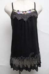 axes femme / トップス  黒 S-25-07-05-025-AX-TO-HR-ZS