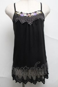 axes femme / トップス  黒 S-25-07-05-025-AX-TO-HR-ZS
