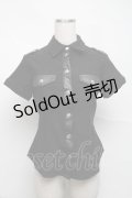 KILL STAR / スカルボタンシャツ  黒 S-25-07-05-028-SL-BL-AS-ZS