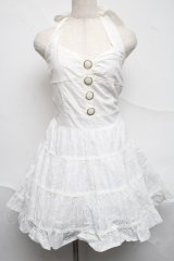 LIZ LISA / コットンレースワンピース  白 S-25-07-05-030-LO-OP-HR-ZS