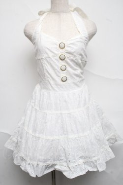 画像1: LIZ LISA / コットンレースワンピース  白 S-25-07-05-030-LO-OP-HR-ZS