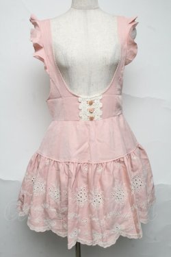 画像1: LIZ LISA / 刺繍スカラップワンピース  ピンク S-25-07-05-041-LO-OP-AS-ZS