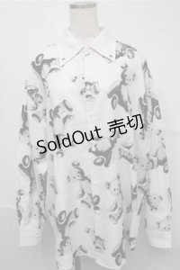 Drug Honey / スカルテディシャツ  白 S-25-07-06-044-PU-TO-AS-ZS