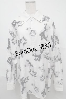 画像1: Drug Honey / スカルテディシャツ  白 S-25-07-06-044-PU-TO-AS-ZS