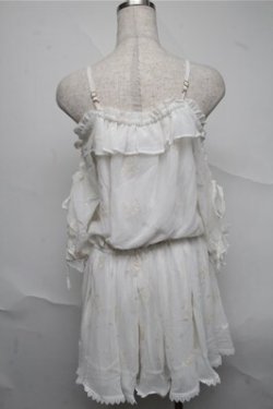 画像2: LIZ LISA / 刺繍コンビネゾン  白 S-25-07-06-045-LO-OP-AS-ZS