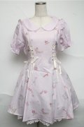 LIZ LISA / Romantic Shoes柄ワンピース  ピンク S-25-07-06-046-LO-OP-AS-ZS