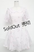 LIZ LISA / Romantic Shoes柄ワンピース  ピンク S-25-07-06-046-LO-OP-AS-ZS
