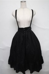 axes femme / 薔薇釦使いスカート  黒 S-25-07-06-048-AX-SK-AS-ZI