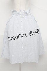 LIZ LISA / エンブロイダリーミモレ丈スカート  サックス S-25-07-06-052-LO-SK-AS-ZS