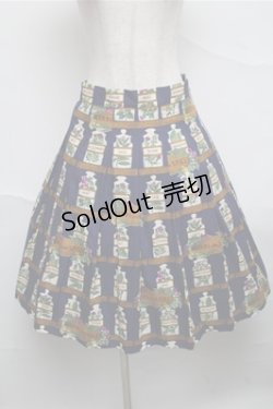 画像1: Jane Marple Dans Le Salon / Herbs&Spicesのロングスカート  紺 S-25-07-06-056-JM-SK-HR-ZS
