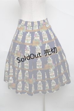 画像2: Jane Marple Dans Le Salon / Herbs&Spicesのロングスカート  紺 S-25-07-06-056-JM-SK-HR-ZS