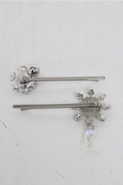 画像2: axes femme / 雪の結晶ヘアピン  シルバー S-25-07-06-001-AX-AC-AS-ZS