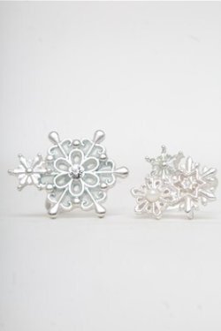 画像1: axes femme / 雪の結晶2連リング  シルバー S-25-07-06-010-AX-AC-AS-ZS