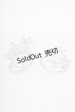 画像2: axes femme / 雪の結晶2連リング  シルバー S-25-07-06-010-AX-AC-AS-ZS