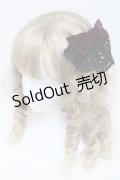 ATELIER　Ruby / ベロアリボンバレッタ  黒ｘ紫 S-25-07-06-013-EL-ZA-AS-ZS