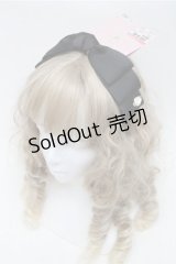 m petit by misako / NINA'sコラボ AM*NIリボンカチューシャ  黒 S-25-07-06-015-LO-AC-AS-ZS