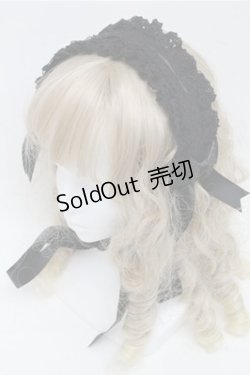 画像1: ATELIER　Ruby / ヘッドドレス  黒 S-25-07-06-017-EL-AC-AS-ZS