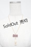 Fi.n.t / バイオリンネックレス  ゴールドｘレッド S-25-07-06-025-CA-AC-HR-ZS