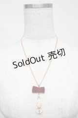 Fi.n.t / バイオリンネックレス  ゴールドｘレッド S-25-07-06-025-CA-AC-HR-ZS