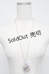 Fi.n.t / リボン付きジャム瓶ネックレス  パープル S-25-07-06-027-CA-AC-HR-ZS