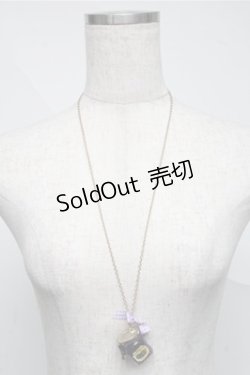 画像1: Fi.n.t / リボン付きジャム瓶ネックレス  パープル S-25-07-06-027-CA-AC-HR-ZS