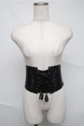 axes femme / 合皮ベルト  黒 S-25-07-06-030-AX-ZA-HR-ZS