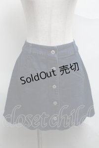 Ank Rouge / 裾スカラップデニムスカート  インディゴ S-25-07-07-049-CA-SK-HR-ZS