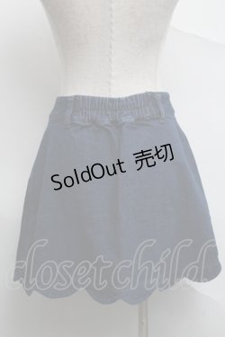 画像2: Ank Rouge / 裾スカラップデニムスカート  インディゴ S-25-07-07-049-CA-SK-HR-ZS
