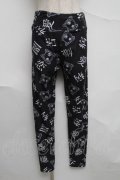 NieR Clothing / レギンス  黒ｘ白 S-25-07-07-054-PU-PA-AS-ZS