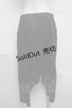 画像2: NieR Clothing / 転写プリントパンツ  黒 S-25-07-07-056-PU-PA-AS-ZS
