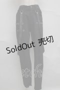 NieR Clothing / サスペンダー付きパンツ  黒 S-25-07-07-057-PU-PA-HR-ZS
