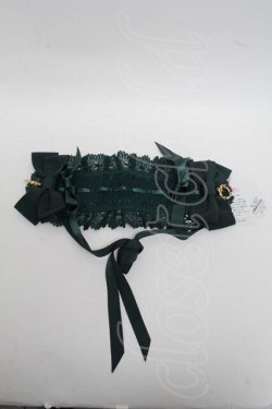 画像1: BABY,THE STARS SHINE BRIGHT / 別珍プリンセスドロップヘッドドレス  グリーン S-25-07-07-010-BA-AC-AS-ZS