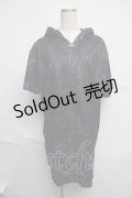 NieR Clothing / 転写パーカー  黒 S-25-07-07-018-PU-TO-AS-ZS