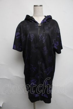 画像1: NieR Clothing / 転写パーカー  黒 S-25-07-07-018-PU-TO-AS-ZS