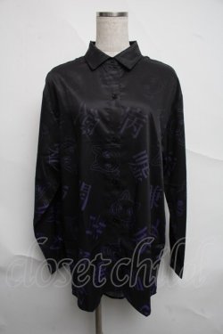 画像1: NieR Clothing / 転写シャツ  黒 S-25-07-07-022-PU-BL-AS-ZS