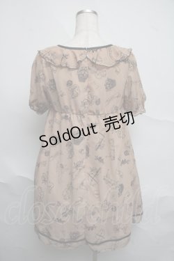 画像2: Fi.n.t / 天使柄シフォンワンピース  ベージュ S-25-07-07-024-CA-OP-HR-ZS