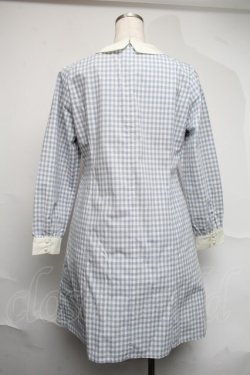 画像2: Fi.n.t / チェックAラインワンピース  サックス S-25-07-07-027-CA-OP-AS-ZS